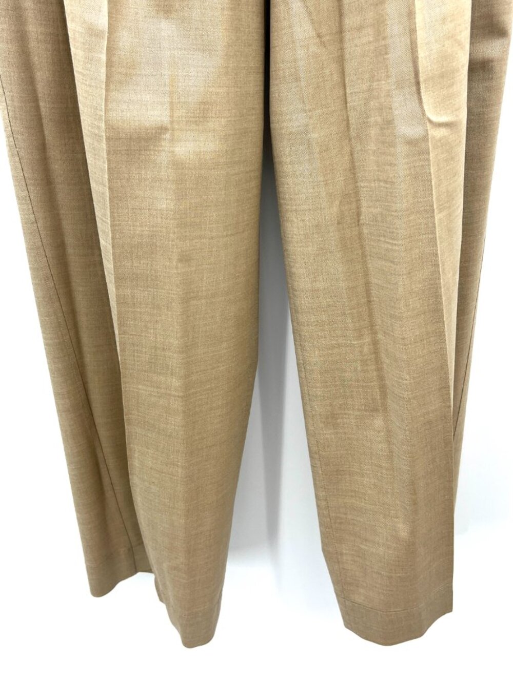 NWT COS Wool Blend Beige High Waisted Wide Leg Pants Women's 6 - Picture 3 of 9